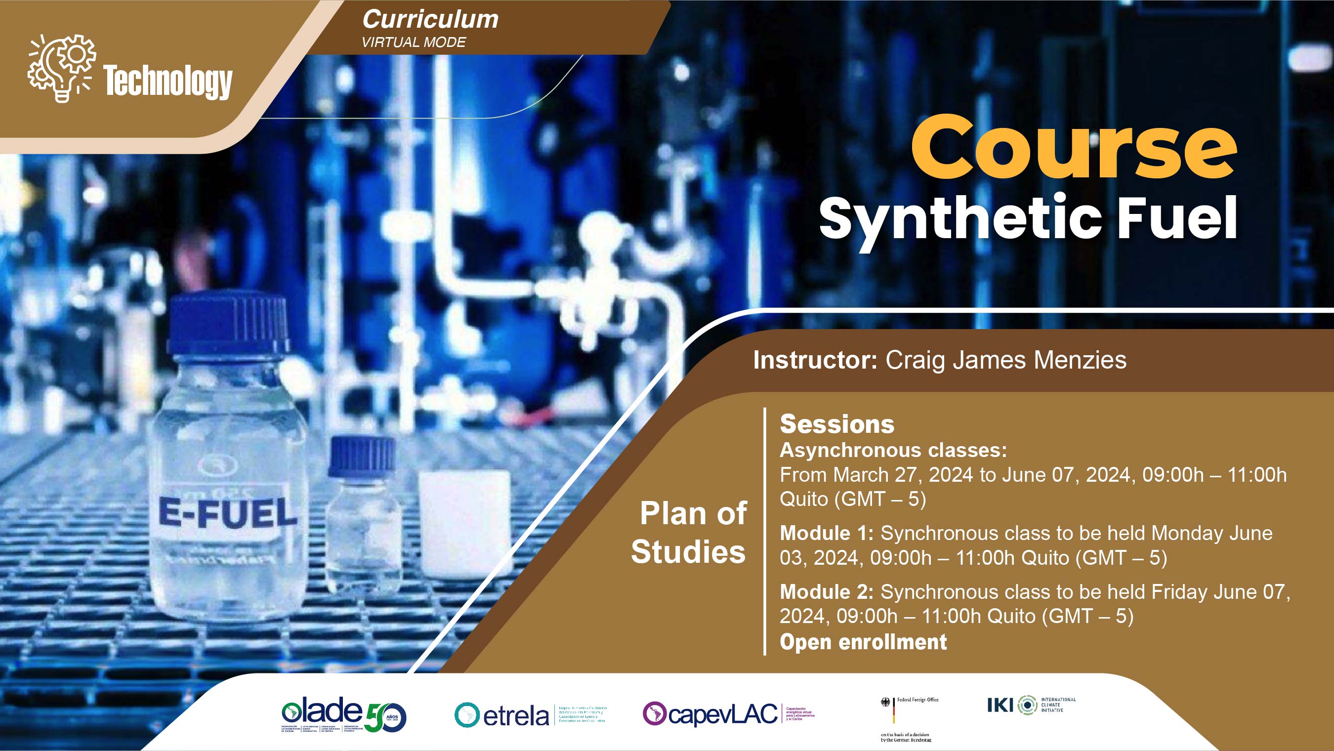 Training course on “Synthetic fuels”