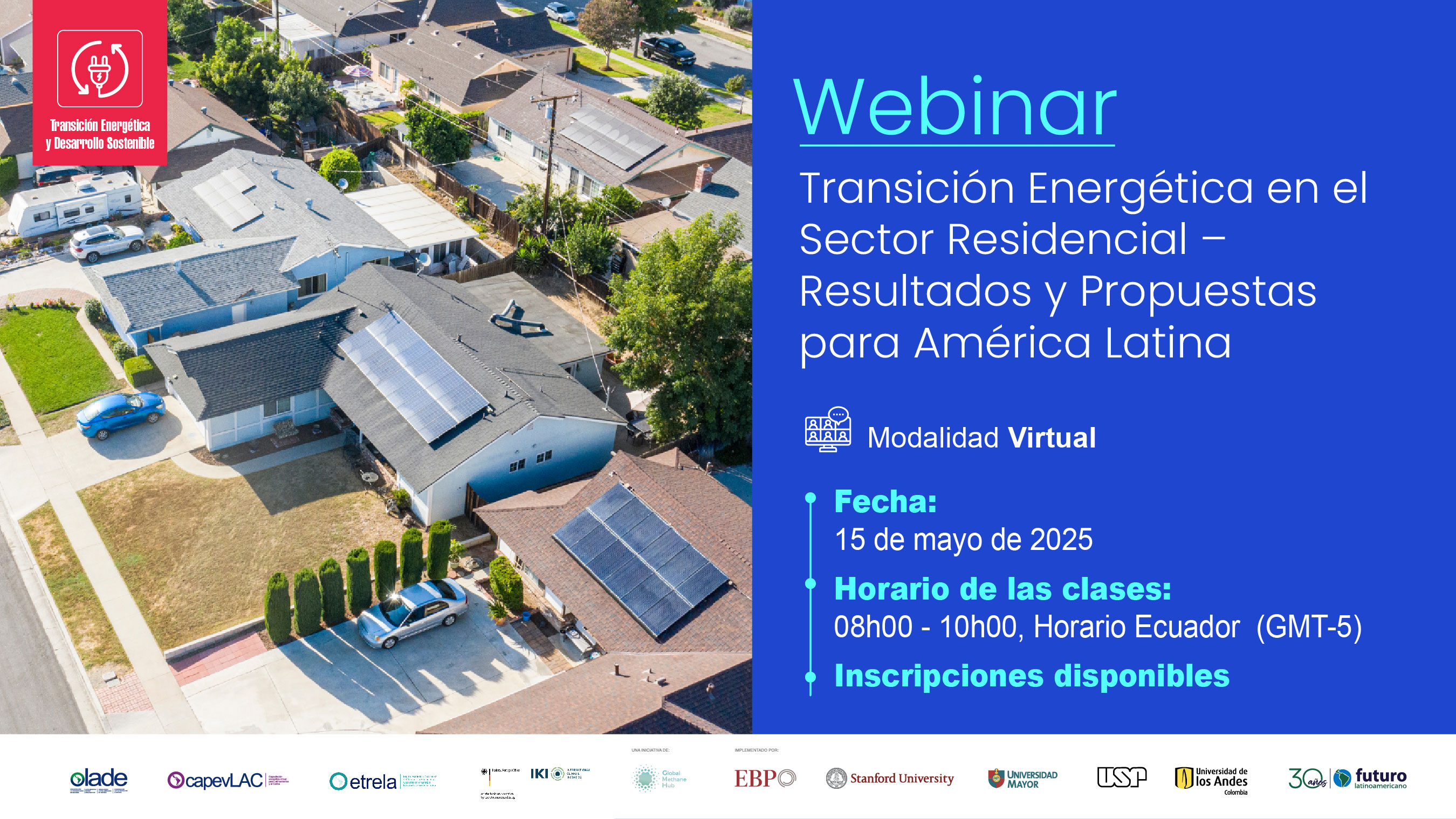 Webinar: Transición Energética en el Sector Residencial – Resultados y Propuestas para América Latina